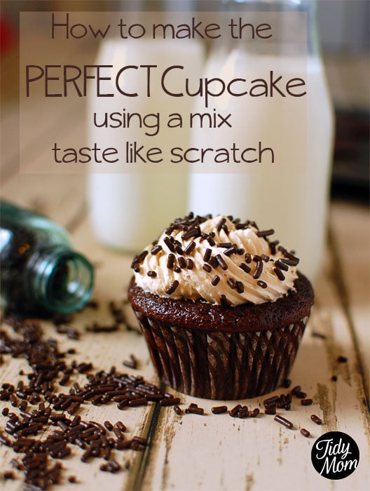 How to make cupcake from mix taste like scratch
