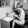 woman working