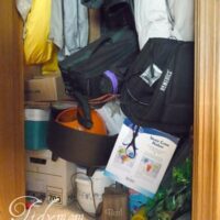 Inside closet lower