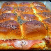 Mini ham sandwiches