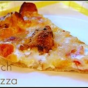 garlic ranch chicken pizza