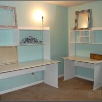 painted office desks