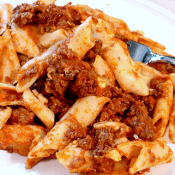 Three Cheese Baked Mostaccioli