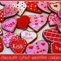Chocolate Valentine cookies