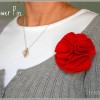 felt flower pin felt flower pin