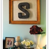cheap wall art tutorial at TidyMom.net