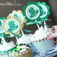 st patricks day cupcake