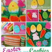 Easter cut out cookie collage