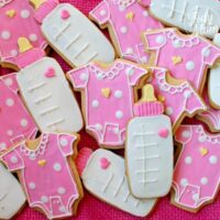 baby shower cut cookies at TidyMom