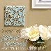 Fabric Covered Switch plate Fabric Covered Switch plate