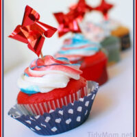 Red White and Blue Cupcakes