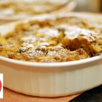 Apple Peanut Butter Bread Pudding