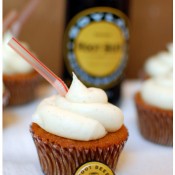 Root Beer Float Cupcakes
