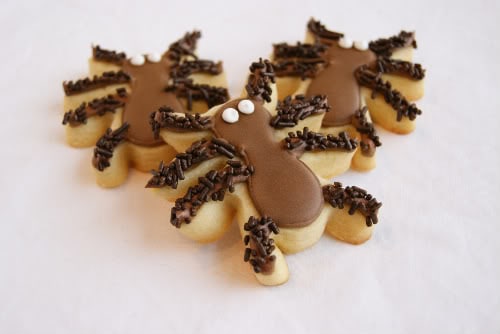 hairy spider cookies