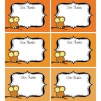 Free Thanksgiving Printable Party Labels featured at TidyMom.net