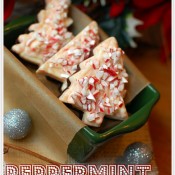 Christmas tree Peppermint bark