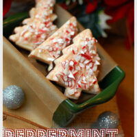 Christmas tree Peppermint bark