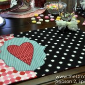 valentine place mat
