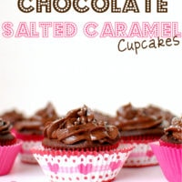 Chocolate salted caramel cupcakes