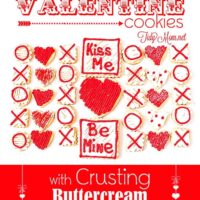 Valentine Cookies with Crusting Buttercream