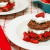 Oatmeal Brownie Strawberry Shortcake