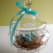 DIY thrifty spring centerpiece at TidyMom.net