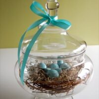 DIY thrifty spring centerpiece at TidyMom.net