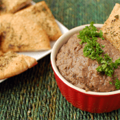 black bean & carmelized onion dip