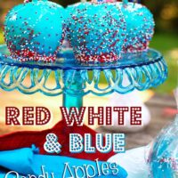 Red White & Blue Candy Apples at TidyMom.net