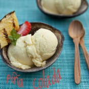 piña colada sorbet