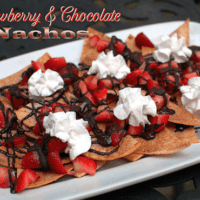 Chocolate  Strawberry Nachos