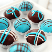 Baby Blue Velvet Cake Truffles