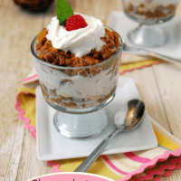 chocolate biscoff banana parfait