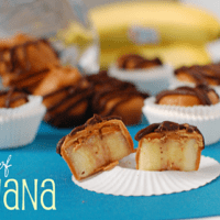 frozen banana bites