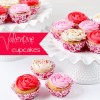 valentine rose cupcakes