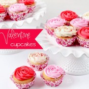 valentine rose cupcakes