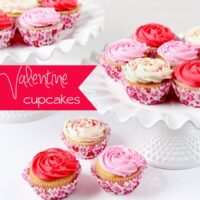 valentine rose cupcakes