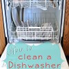 How to clean a dishwasher