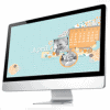 free 2012 April desktop calendar