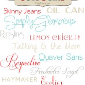 TidyMom Favorite Free Fonts