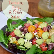 cucumber tomato feta olive salad