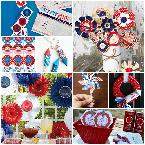 Forth of July decor and printables