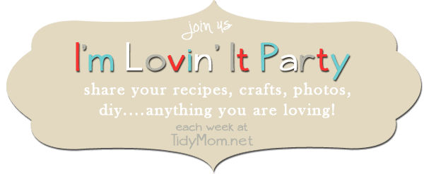 I'm Lovin It Party at TidyMom.net every week!