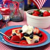 Patriotic Shortcake Ice Cream Sandwich