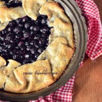 Rustic Blueberry Pie at TidyMom.net