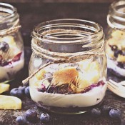 Lemon Blueberry Bread Pudding from Desserts in Jars Cookbook at TidyMom