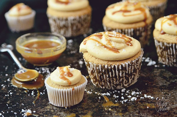 Caramel Cupcakes at TidyMom.net