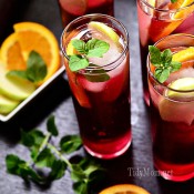 Apple Pomegranate Spritzers at TidyMom