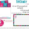 Invitation Consultants Giveaway at TidyMom.net win Personalized recipe cards & notepads