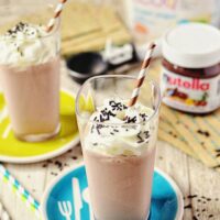 Banana Nutella Milkshake recipe at TidyMom.net
